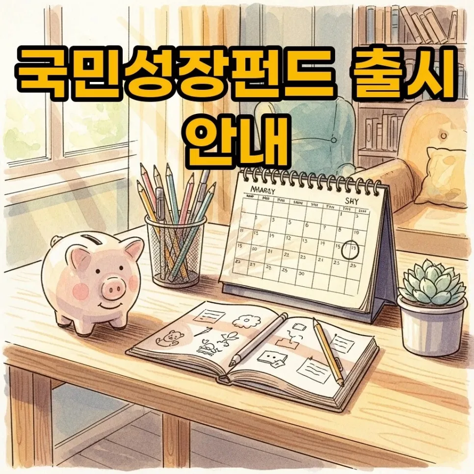 국민성장펀드 2026년 출시일, 가입 절차 및 소득공제 혜택 총정리