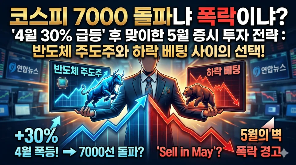 2026년 5월 증시 전망: 7000 돌파 vs 조정, 반도체 전략은?