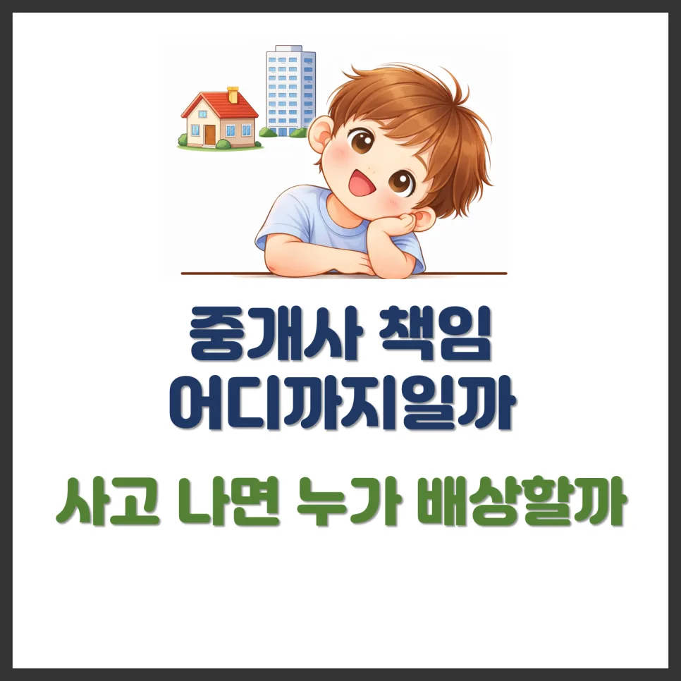 부동산 중개사 책임 범위 2026년 총정리: 사고 시 배상 기준은?