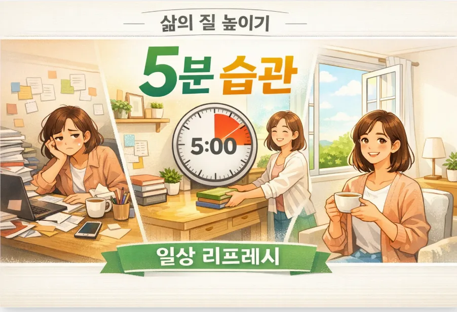 삶의 질 높이는 습관 2026: 5분 여유와 비움의 즐거움
