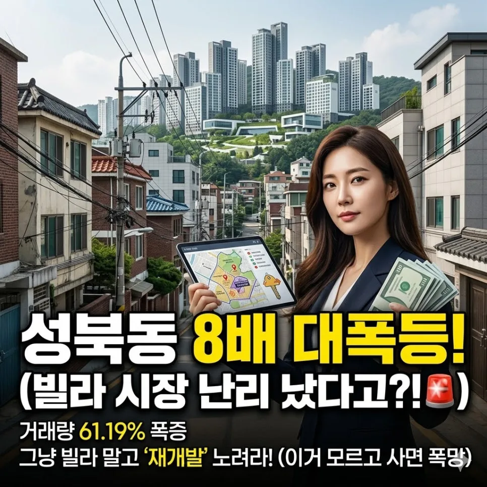 성북동 빌라 투자 2026: 재개발 기대감 8배, 옥석 가리는 법