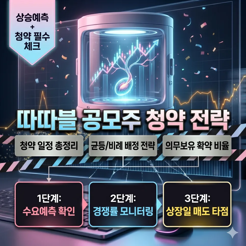 2026년 공모주 투자: 따따블 노리는 핵심 지표와 청약 전략