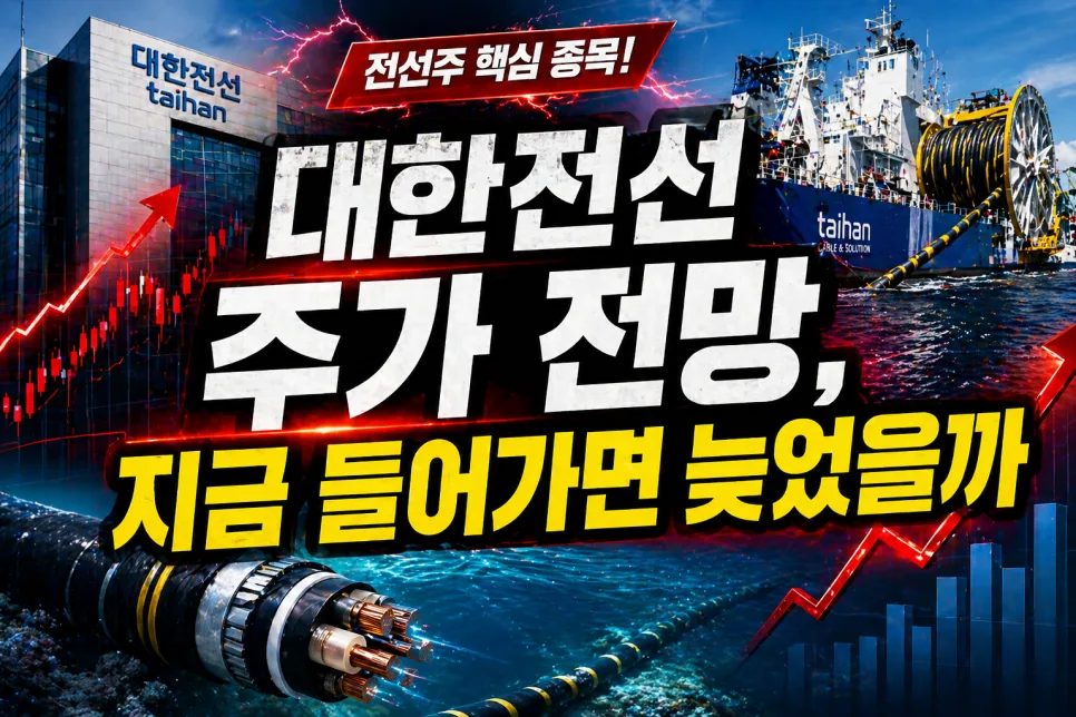 대한전선 주가 전망 2026: 전력 인프라 시대 핵심 종목 분석