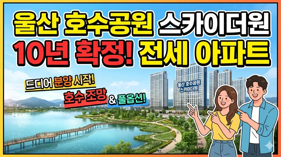 울산 호수공원 스카이더원 2026년 투자 가치 분석