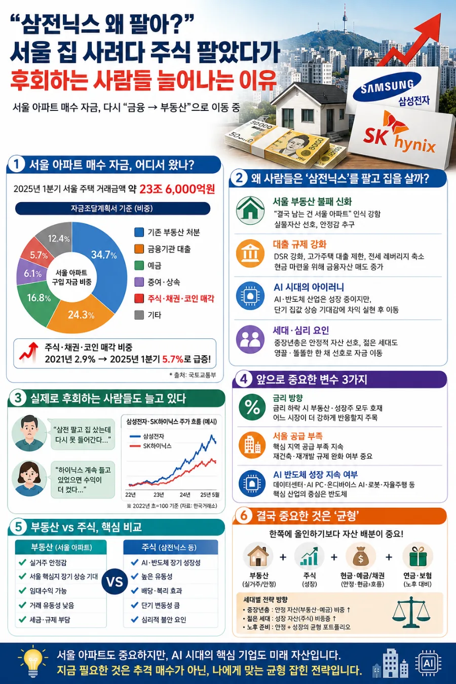 삼성전자·하이닉스 매도 후 집 구매 2026년, 현명한 선택일까? 2