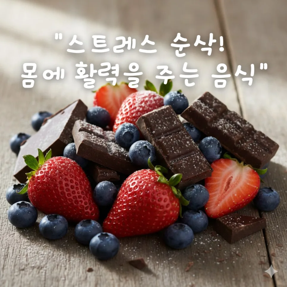 스트레스 해소 음식 2026: 활력 되찾는 비법 5가지