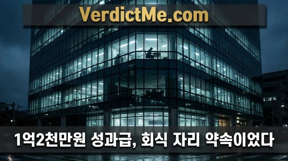 회식 약속 1억2천만원 성과급, 법적 효력은? 2026년 판례 분석
