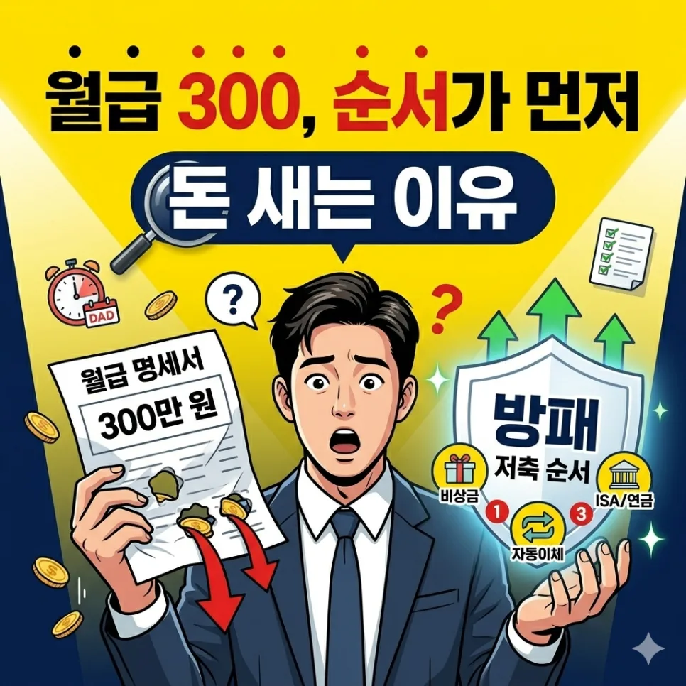 월급 300만원 재테크 성공 비결 2026: 돈 새는 습관 고치기
