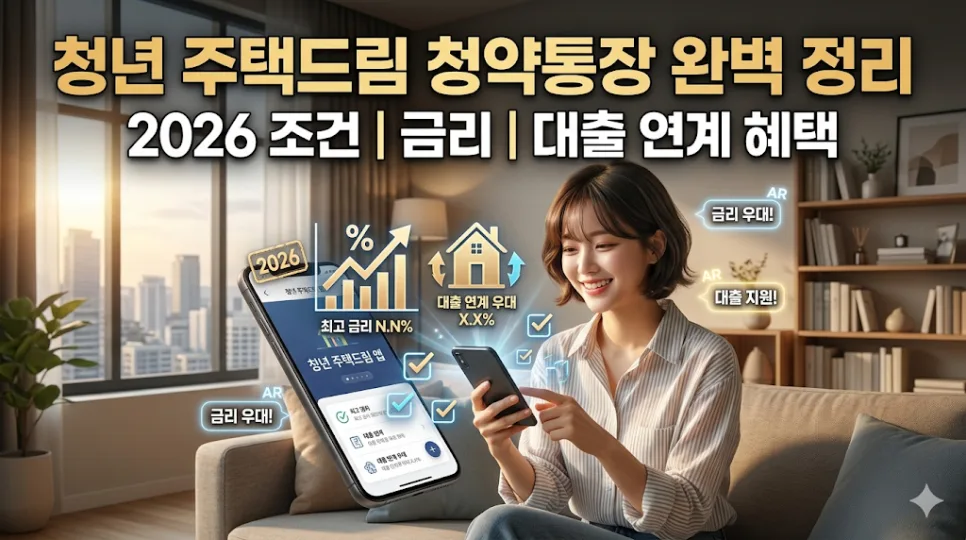 청년 주택드림 통장 2026: 조건, 금리, 대출 혜택 총정리