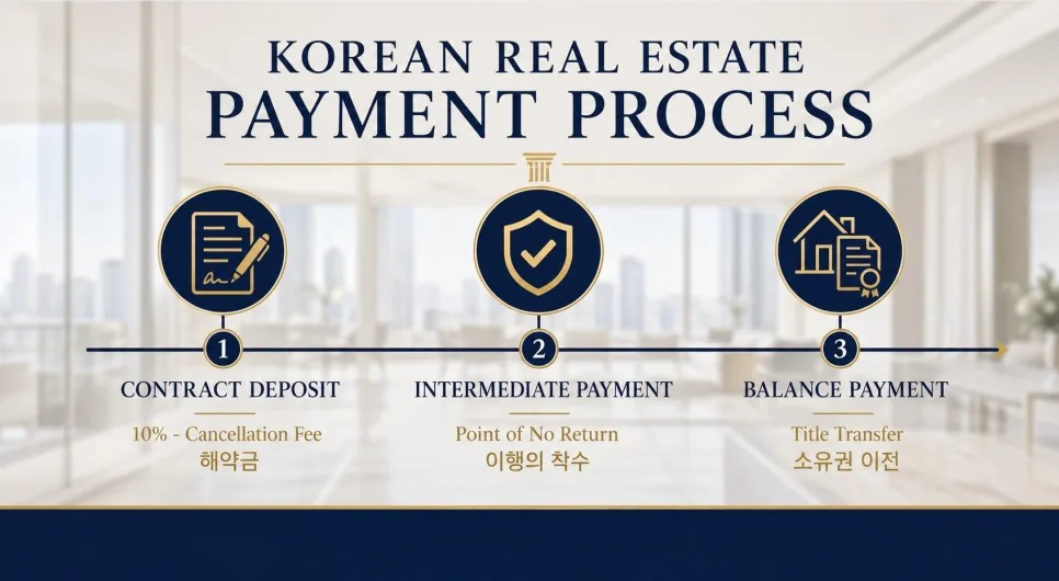 부동산 계약금, 중도금, 잔금의 법적 의미와 해약금 완벽 정리 2026