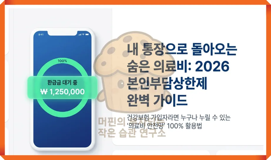 2026 본인부담상한제, 병원비 90만원 초과 시 환급 받는 법
