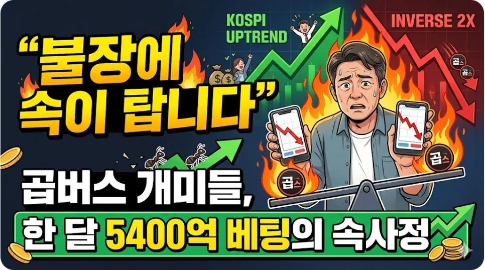 곱버스 투자 2026: 불장 속 역베팅, 개미들의 속사정 파헤치기