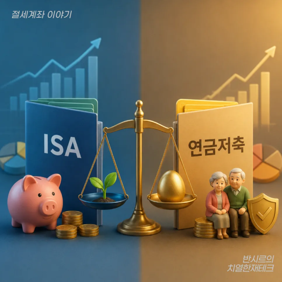 ISA vs 연금저축펀드 2026: 소득 따라 순서 정하기