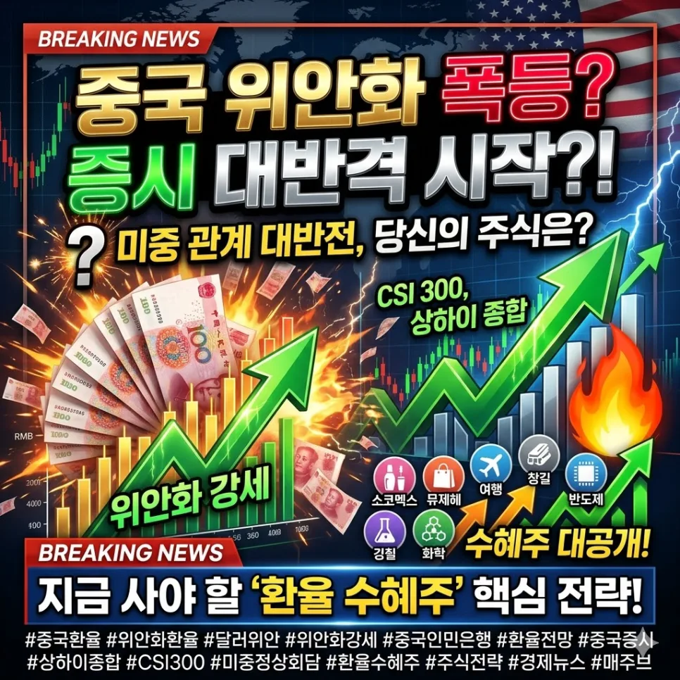 2026년 위안화 강세 이유와 한국 증시 영향 분석