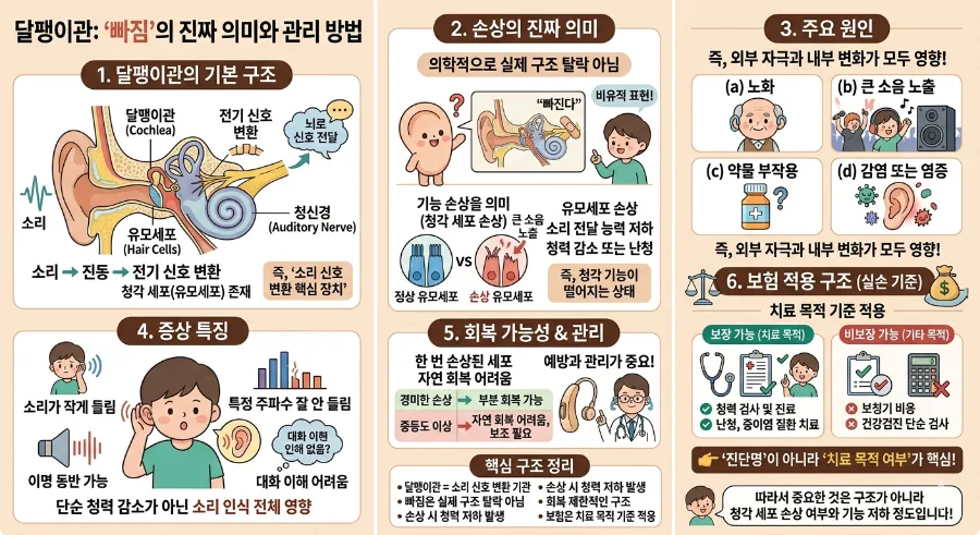 달팽이관 기능 이상과 난청, 보험 적용 기준 2026년 총정리