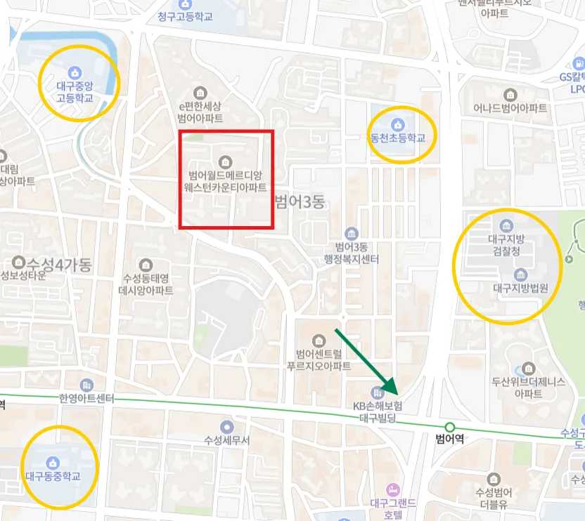 대구 수성구 월드메르디앙 2차 경매, 2026년 6월 9일 최저가 4.7억 분석 2
