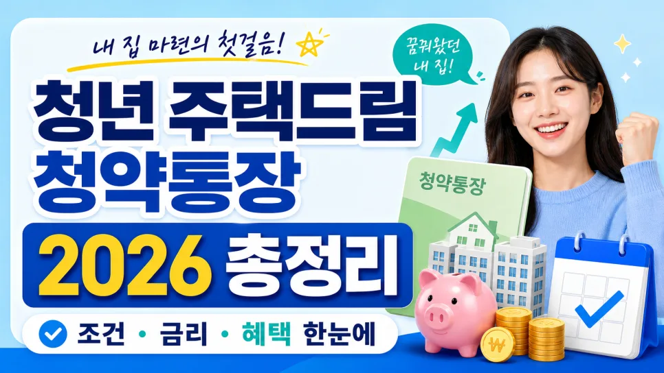 청년 주택드림 청약통장 2026: 가입 조건, 금리, 혜택 완벽 분석