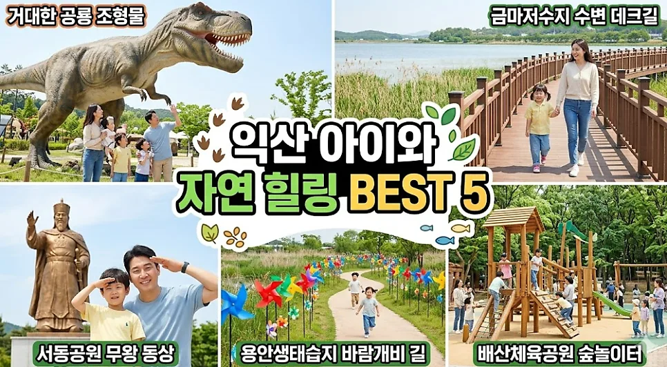 아이와 함께 익산 자연 힐링 여행 코스 2026: 공룡·습지·공원 추천