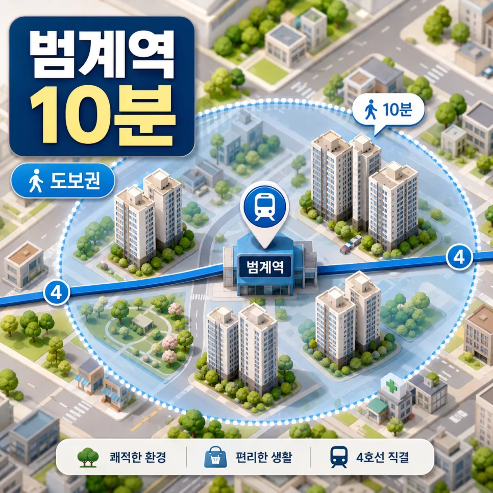 범계역 아파트 2026년 입지 분석 및 실거주 추천 단지