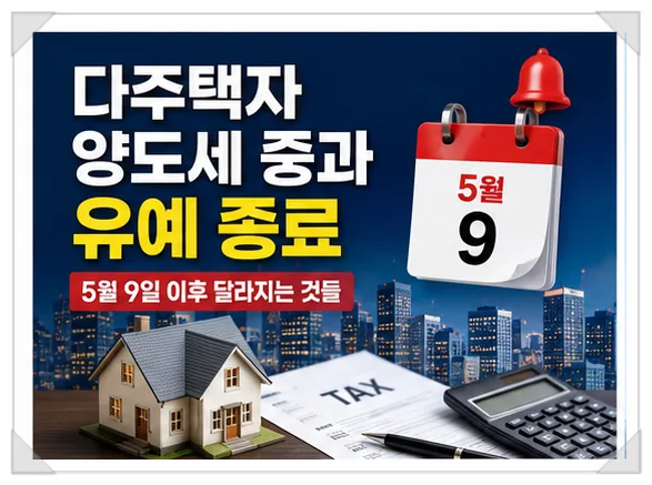 다주택자 양도세 중과 유예 종료, 집값 상승 요인 분석 2026 2