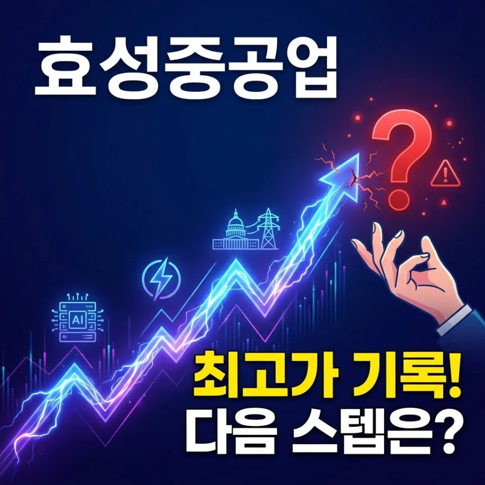 효성중공업, AI 전력 인프라 수혜와 고점 부담 2026년 전망