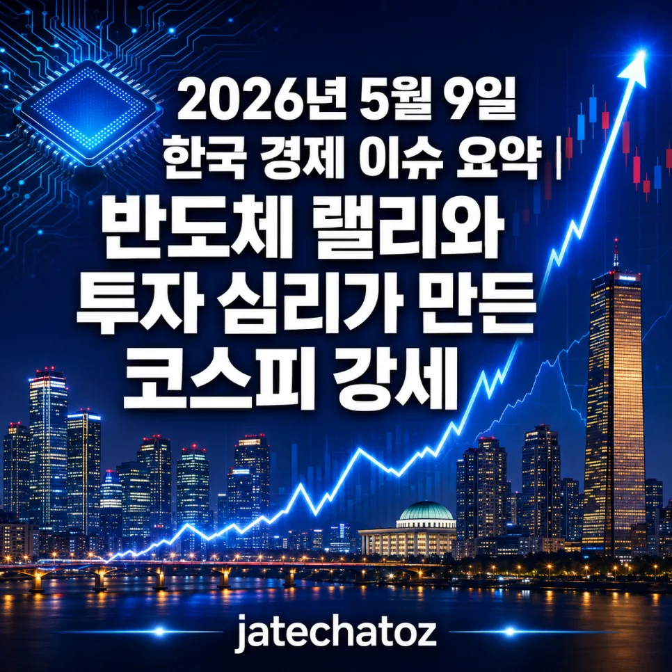 2026년 한국 경제, 반도체 랠리 속 투자 전략은? (5월 9일 이슈)
