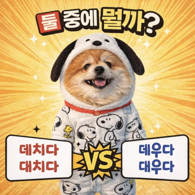 데치다 vs 데우다: 2026년 주방 맞춤법 완벽 정리
