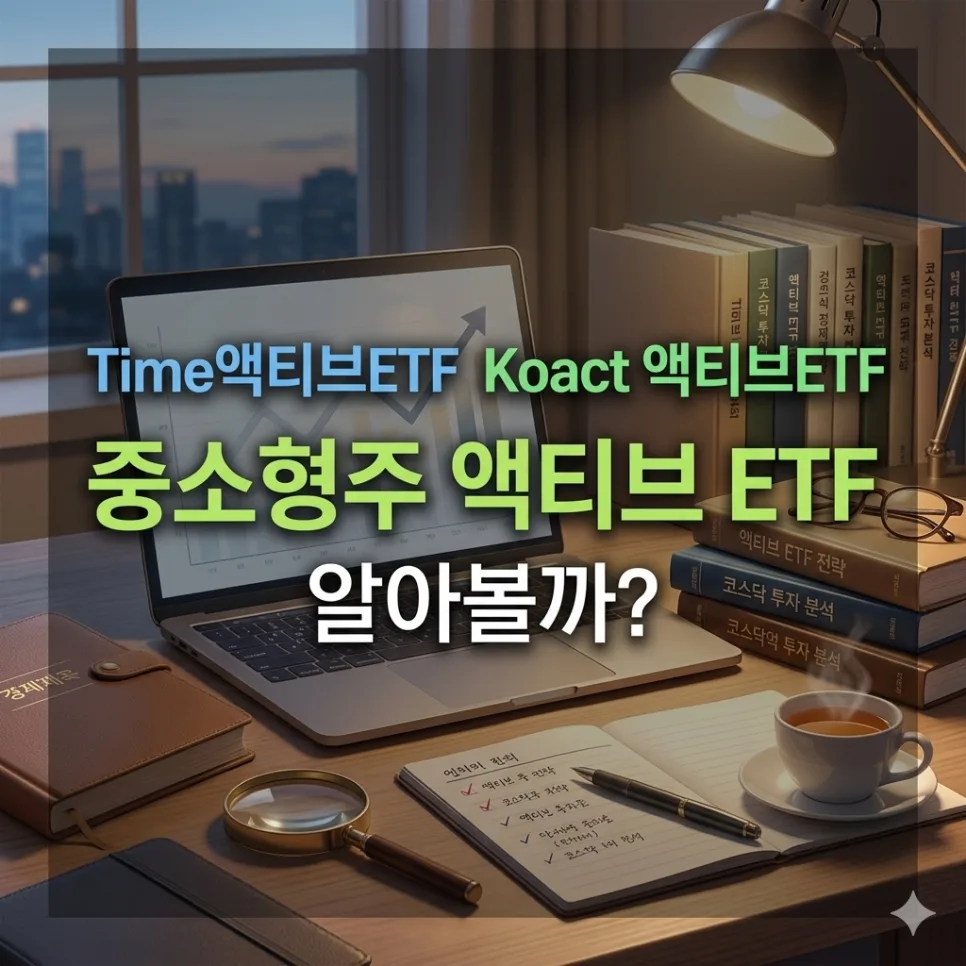중소형주 액티브 ETF 2026: TIME vs KoAct 비교 및 리스크 관리
