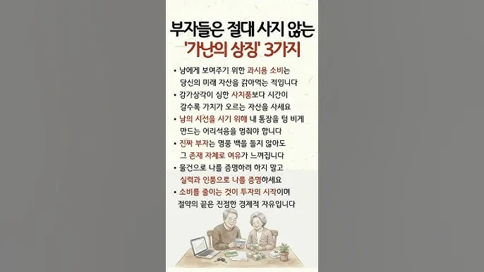 부자들은 절대 안 하는 습관 3가지: 당신의 통장 잔고 늘리기 2026