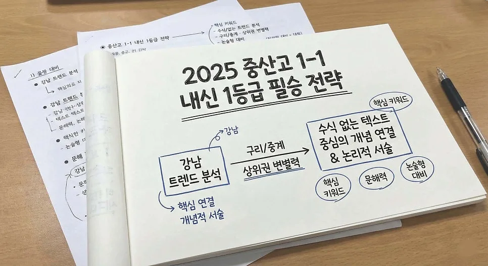 2025 중산고 1학년 수학 중간고사 완벽 분석: 킬러 문항 해법 2026
