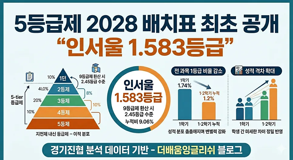 2028 대입 5등급제, 내신 변별력과 합격선 분석 2026