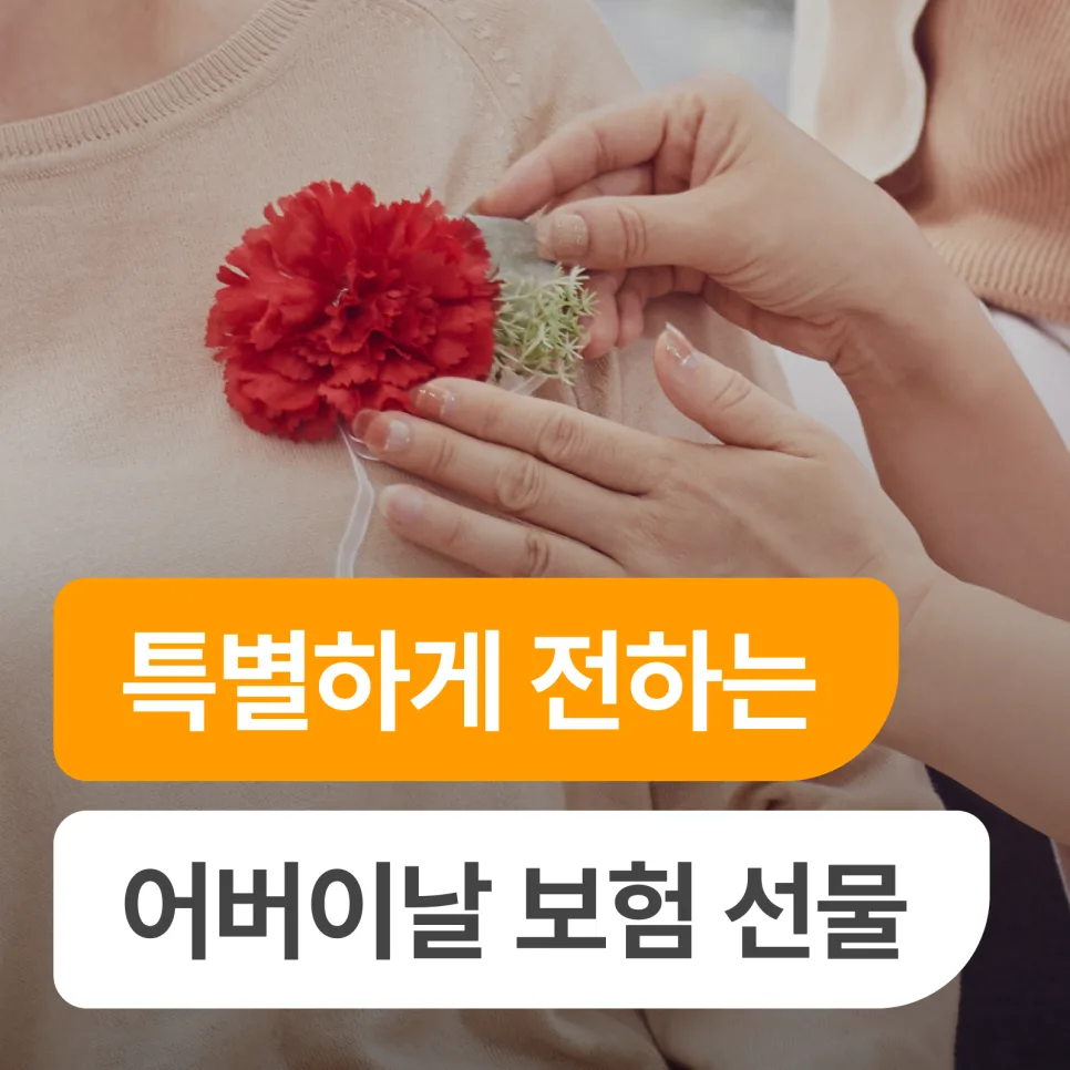 부모님 효도보험, 2026년 어버이날 선물로 안심을 더하는 방법