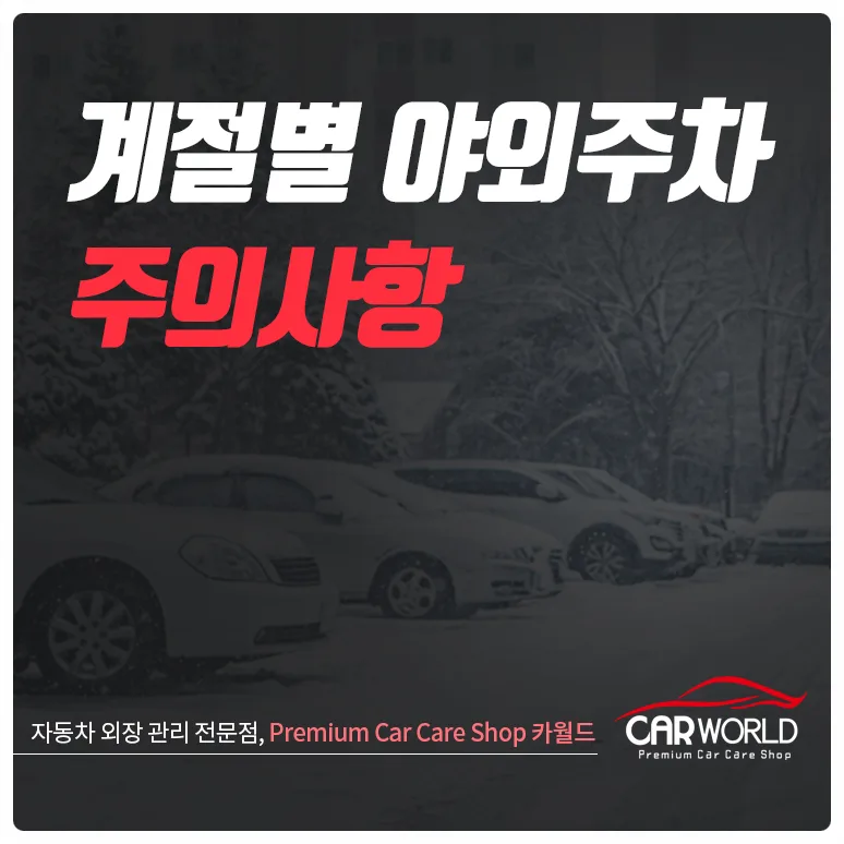2026년 장기 야외주차, 계절별 차량 관리법 총정리