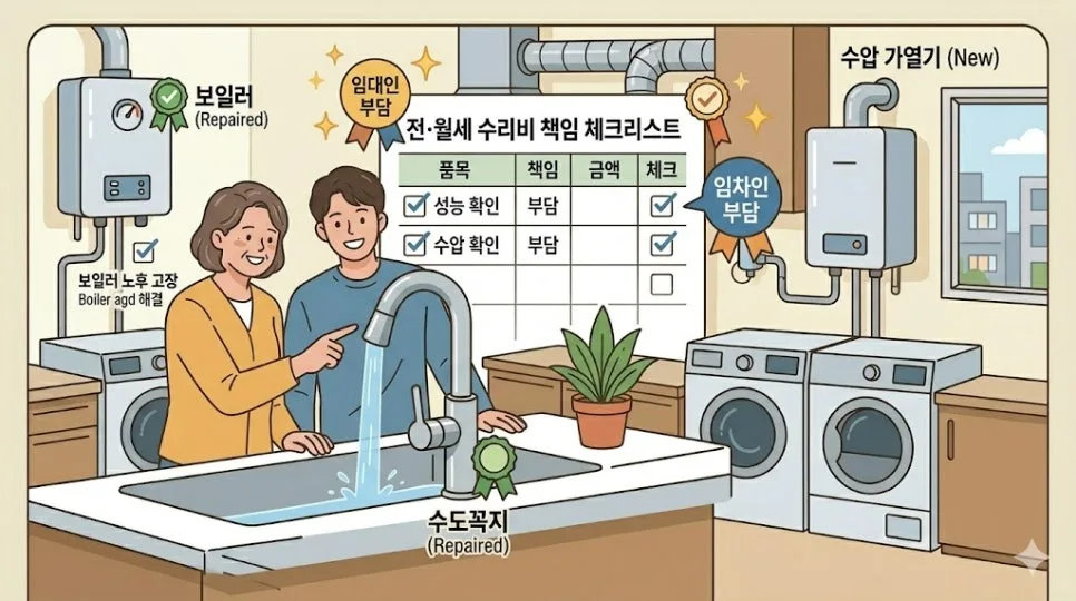 2026년 전월세 수리비 책임 — 집주인 vs 세입자 완벽 가이드 2