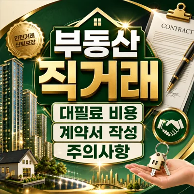 부동산 직거래 대필료 2026년 총정리: 비용·주의사항·계약서 작성법