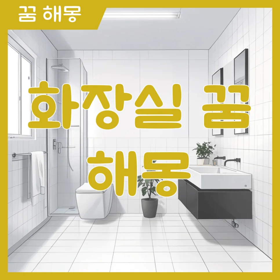 화장실 꿈 해몽: 지저분한 꿈일수록 길몽? 2026년 운세 총정리
