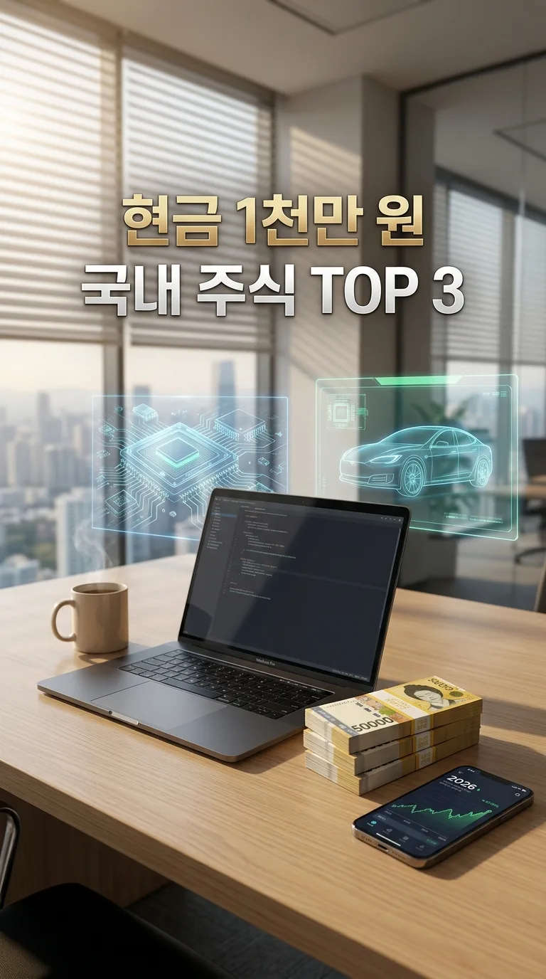 1천만 원 투자, 2026년 꼭 담아야 할 국내 우량주 3가지