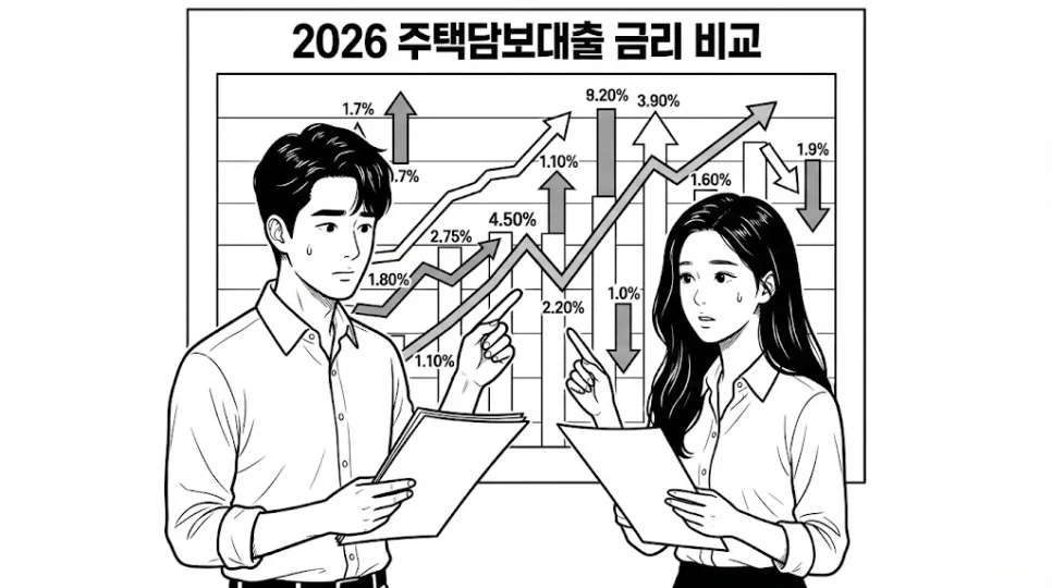 2026년 주택담보대출 금리 및 스트레스 DSR 한도 총정리