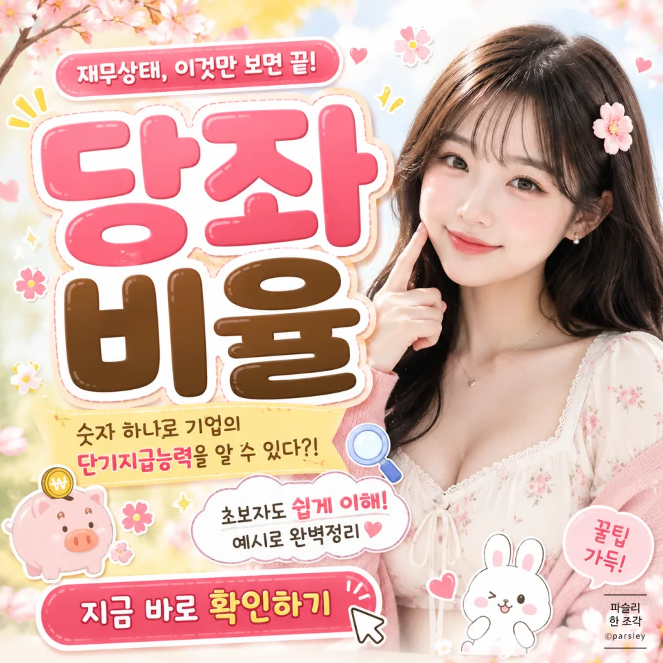 당좌비율 뜻과 계산법 2026: 회사의 현금 체력 진단