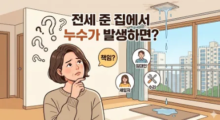 전세집 누수, 일상생활배상책임보험으로 해결 가능할까? 2026년 총정리