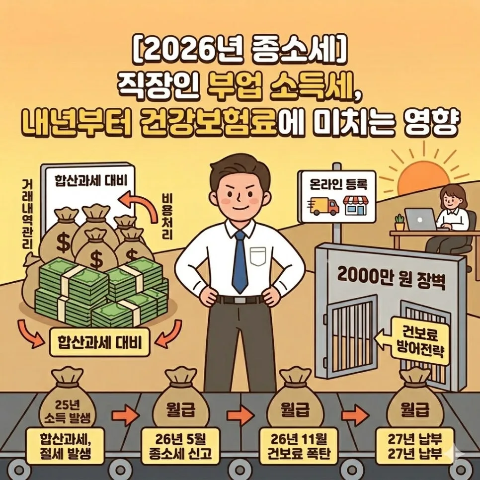 2026년 직장인 N잡러 소득세와 건보료 폭탄 피하는 법
