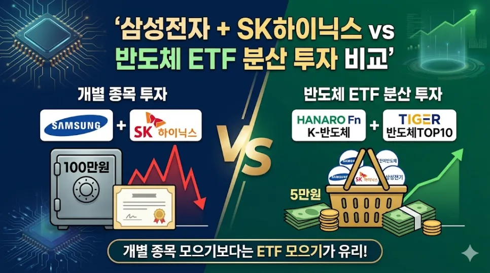 반도체 ETF vs 삼성전자·SK하이닉스 직접 투자 2026 비교