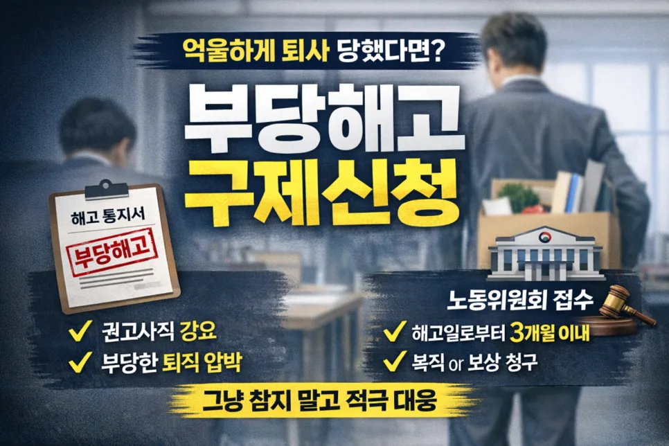 권고사직 대처법 2026: 실업급여·퇴직금 놓치지 않는 3단계