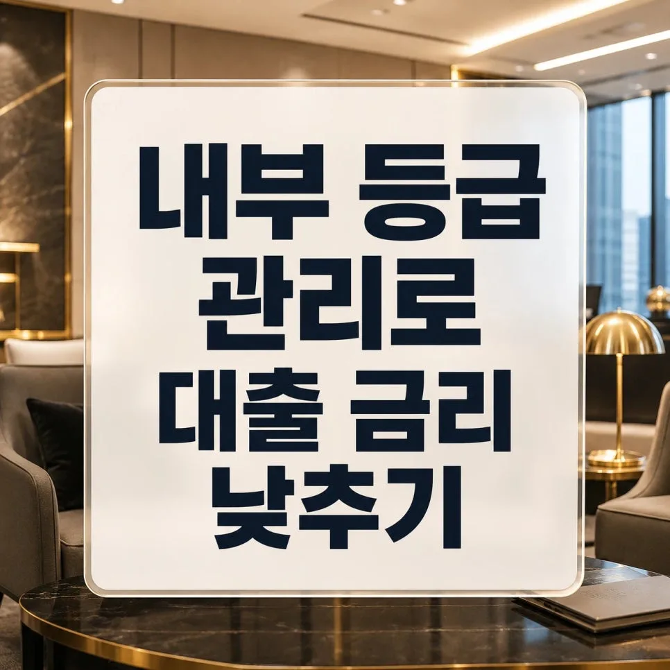 은행 내부 등급 올리는 비법 2026: 대출 금리 1% 낮추기