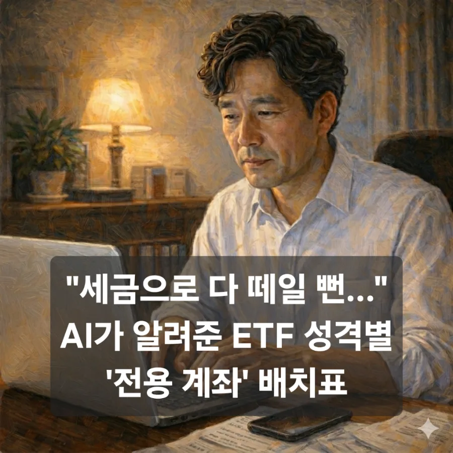 2026년 ETF 투자, 연금저축 vs ISA 계좌별 최적 전략은?