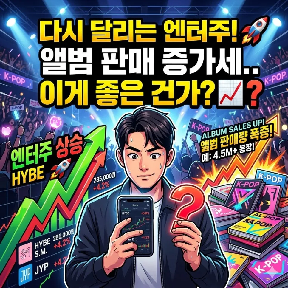 엔터주 앨범 판매량 급증, 진짜 호재일까? 2026년 투자 전략