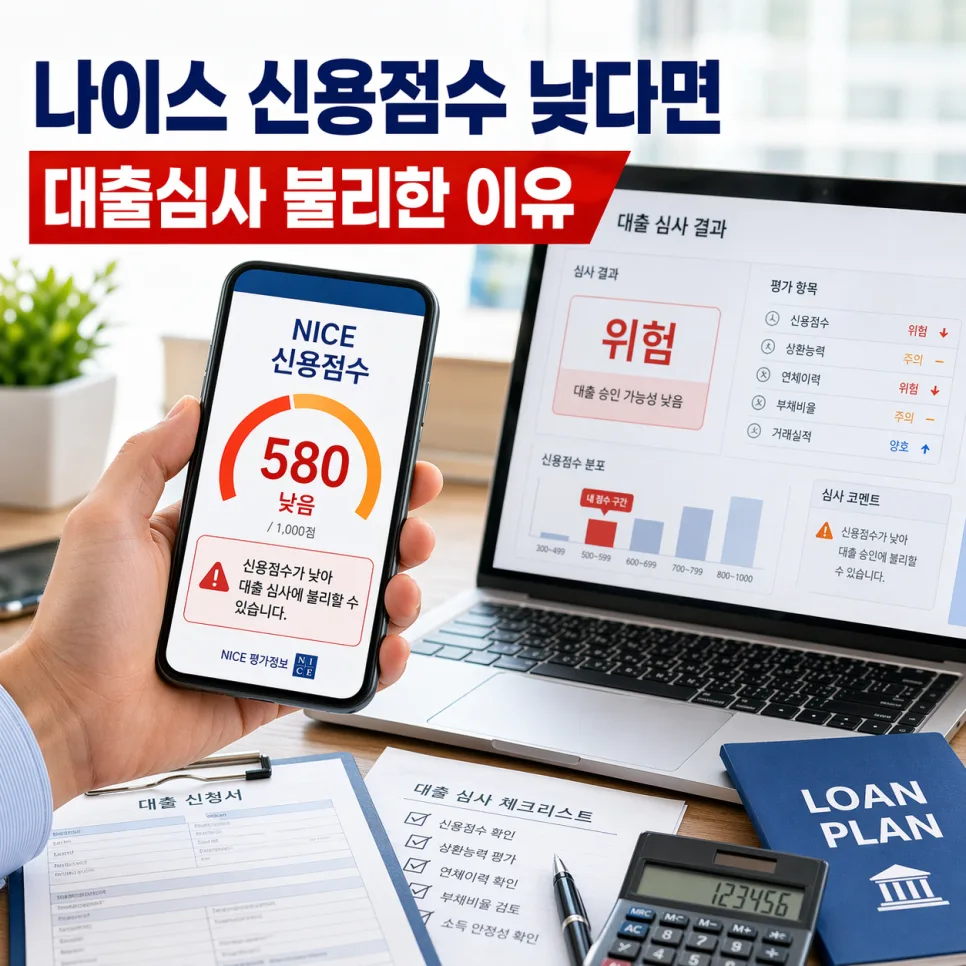 나이스 신용점수 관리법 2026: 대출 거절 막는 3가지 습관