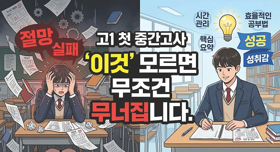고1 첫 중간고사 수학, 2026년 상위권 결정짓는 고득점 전략