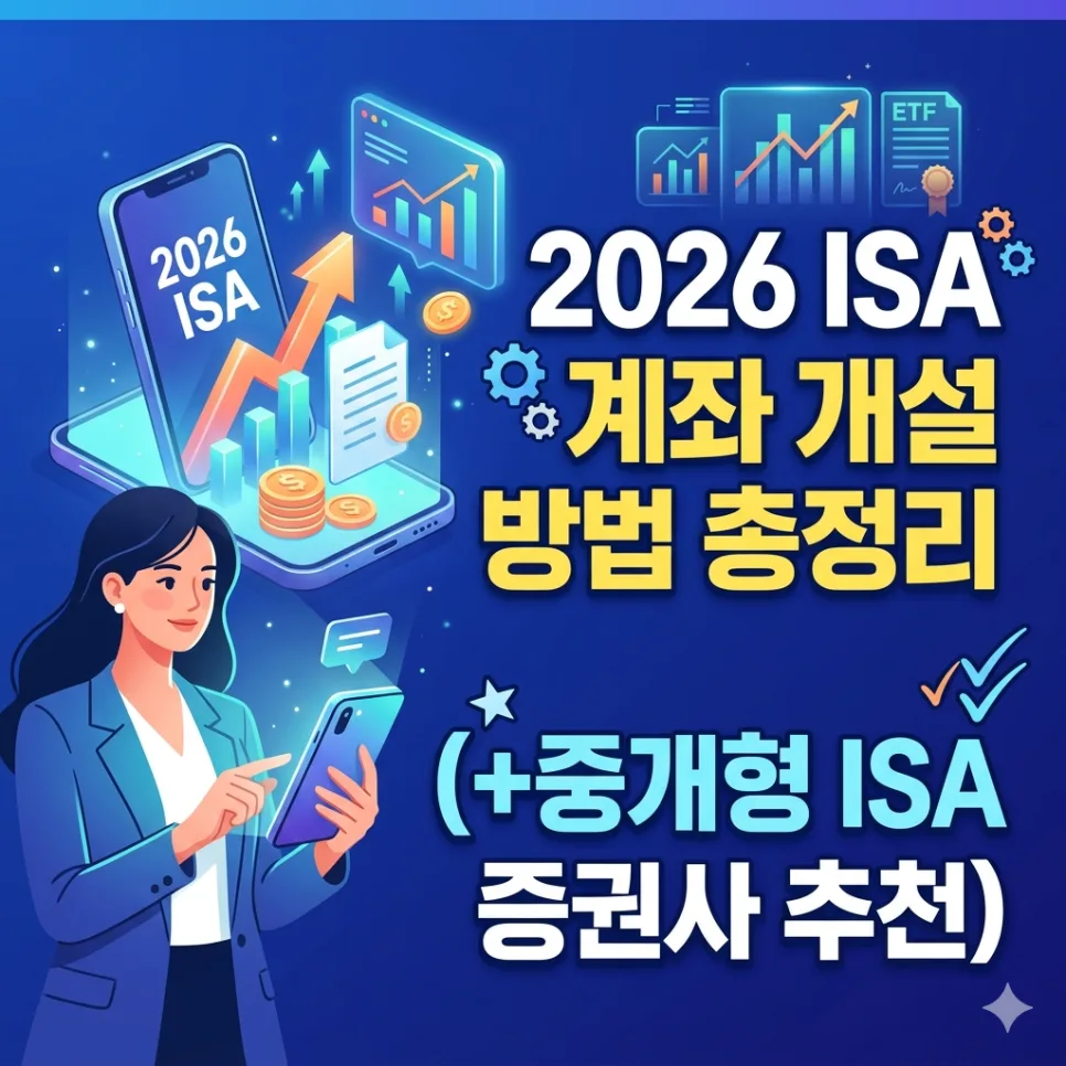 ISA 계좌 개설 방법 2026: 증권사 선택부터 비대면 개설까지