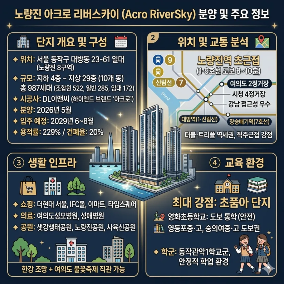 노량진 아크로 리버스카이 2026년 분양가, 청약 조건 완벽 분석 2